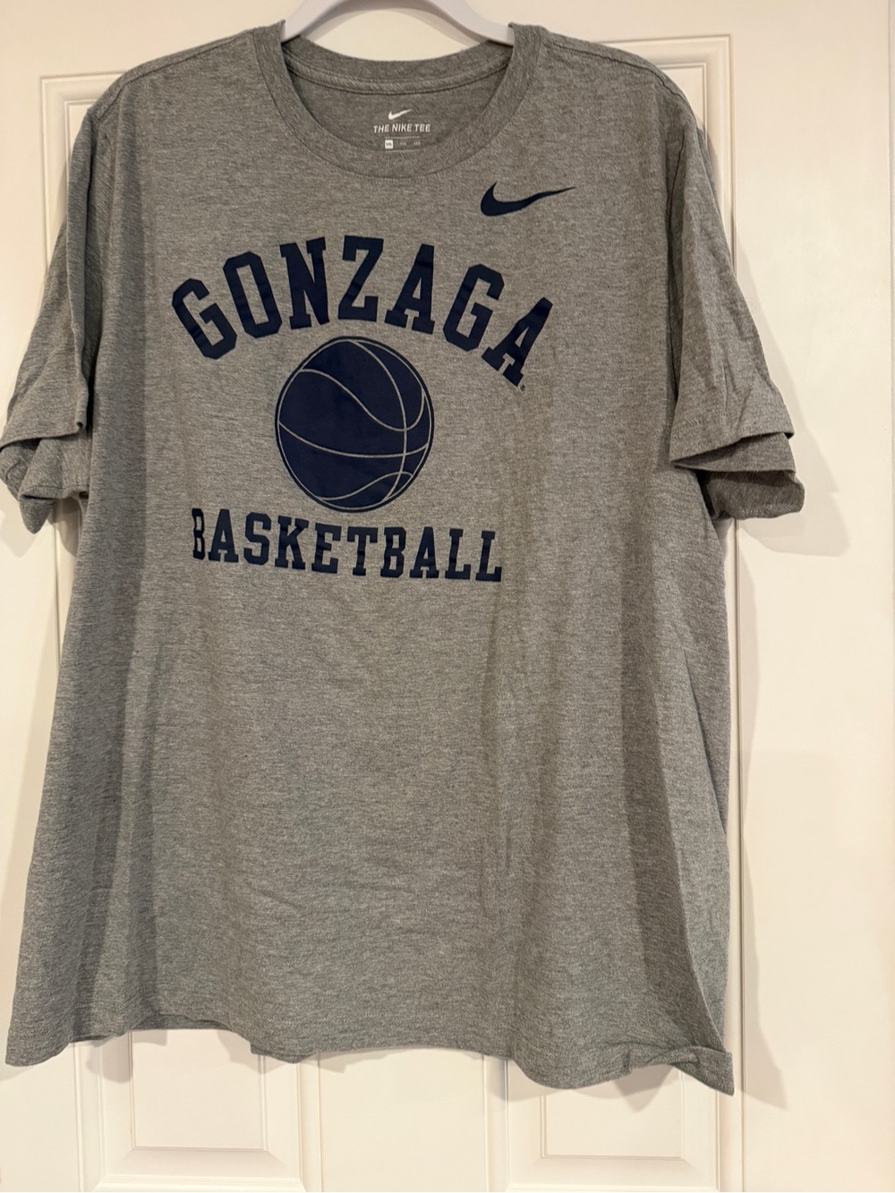 Nike Gray Gonzaga Basketball Short Sleeve Tee